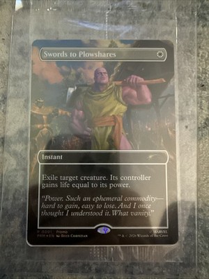 Magic the Gathering Swords to Plowshares PSA Magazine Promo Sealed