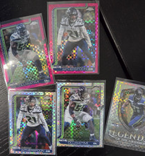 Multiple 2025 Topps Chrome Seattle Seahawks parallels/inserts