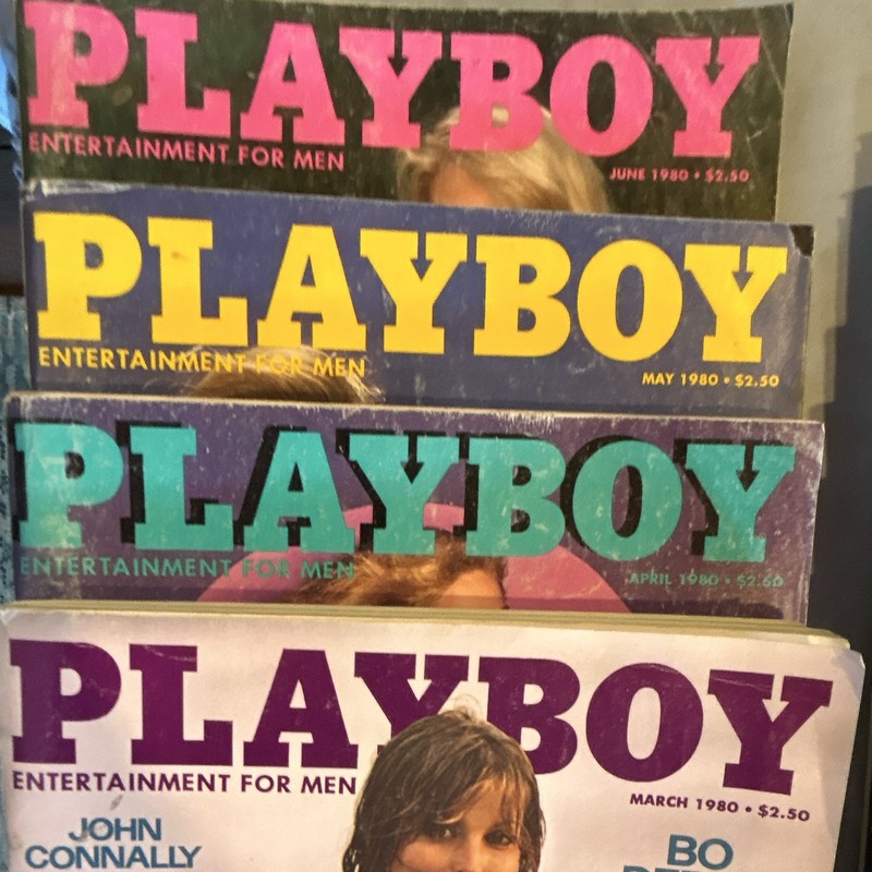 Playboy 1980 Magazine Lot Mar-Jul English Men's Illustrated Monthly 5 Issues