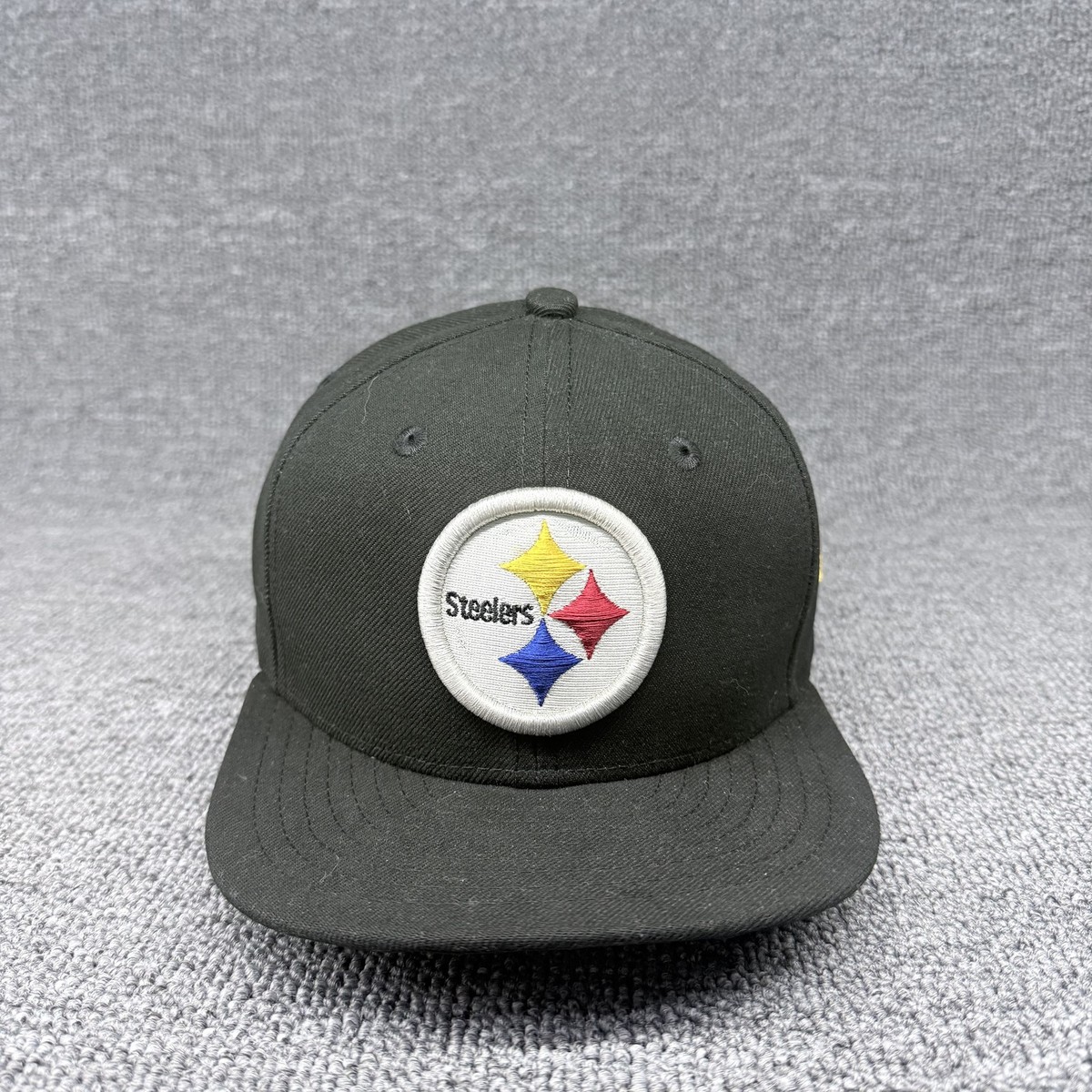 New Era Pittsburgh Steelers 59FIFTY Fitted Hat Black Size 6 7/8 NFL Cap