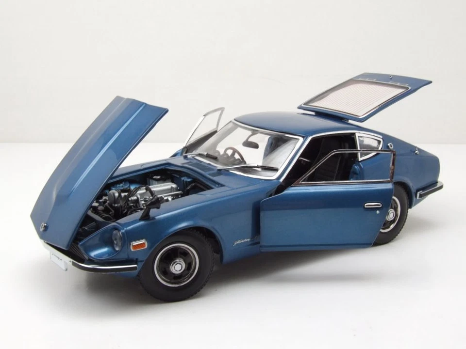 Datsun 240Z Coupe 1972 Blu Metallizzato Modellino 1:18 Sun Star - Immagine 4 di 4
