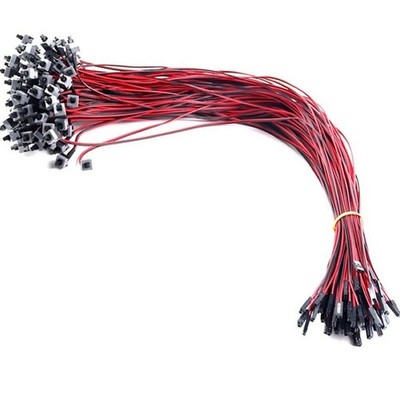 50PCS Computer Power Reset Switch Cable Color Coded for Easy Setup and Repair