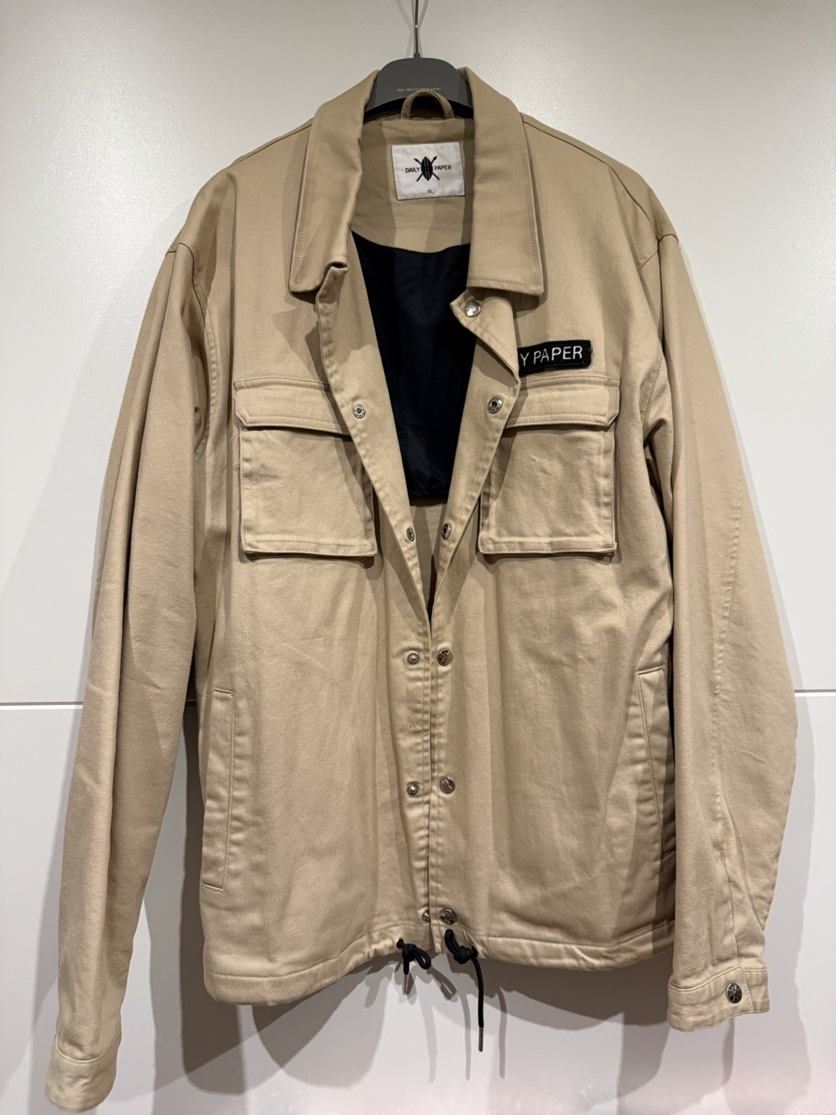 Daily Paper cargo jacket size XL beige between-seasons jacket