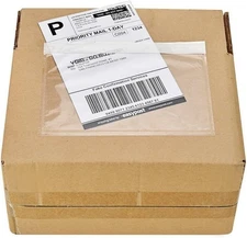 Clear Adhesive Packing List Envelopes 7.5"x5.5" Top Load Shipping Labels (200...