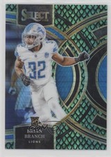2023 Panini Select Premier Level Dragon Scale Prizm 23/70 Brian Branch #135 rf2