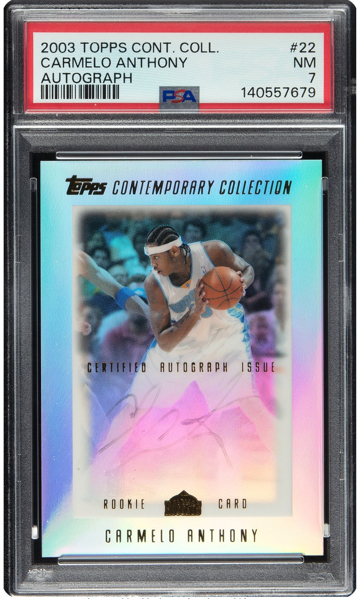 2003-04 Topps Contemporary Collection Carmelo Anthony #22 ROOKIE 