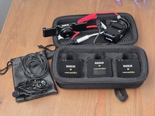 R DE Rode Wireless Go II Dual Channel Wireless Microphone Audio System w/Lav Mic