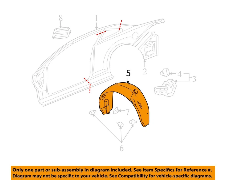 适合 2005 - 2010 雪佛兰 PONTIAC COBALT G5 线 RR 带 H PNL 15242050 - 全新原始设备制造商 — 第 3/4 张图片