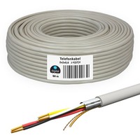 Telefonkabel 50M 2 X 2 X 0,6 Verlegekabel 4 Adern Jysty Telefonleitung Unterputz