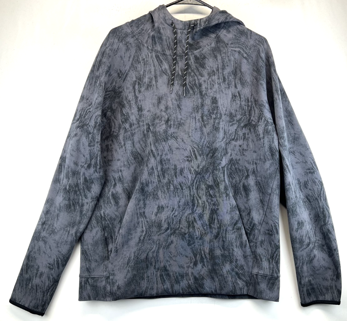 Old Navy Hoodie - Mens Large - Gray - Active Dynamic Fleece - Pullover (4753)