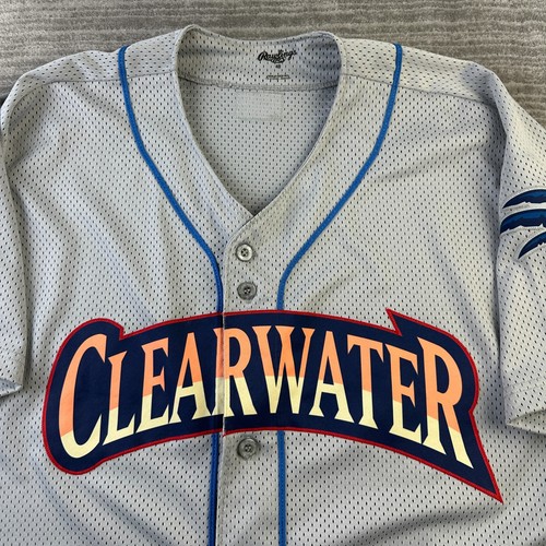 Clearwater Threshers Jersey Mens 48 Gray Baseball MILB Minor League Player Issue - Picture 3 of 11