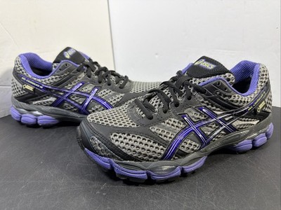 Asics Gel Cumulus 16 Gore-Tex Women's Size 6.5 Grey Purple Running Rare T4B5N