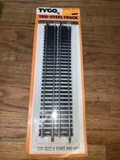Tyco HO Scale #417 Sealed Pack of 4pc 9'' Straight Track NOS