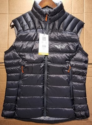 Rab Damen UK12, Electron Pro Gilet/Weste wasserabweisender Bodywarmer in Schwarz