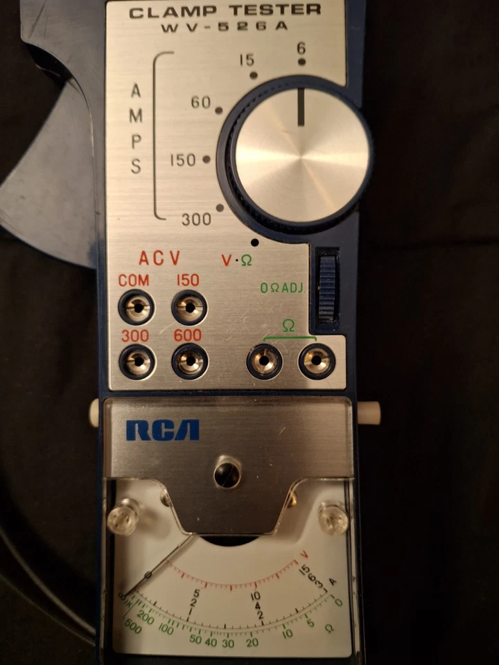 Probador de abrazadera RCA vintage WV-526A - Kit completo con estuche, manual, cables,... Foto 2 de 4