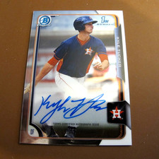 Kyle Tucker 2015 1st Bowman Chrome Autograph Auto BCA-KT Prospect  Card