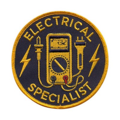Patchion LTD Elektriker Fachmann Aufnäher Bestickt, Patch/Abzeichen