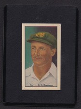 Allen's Cricketers 1938 No.1 - Donald Bradman - Steam Rollers VG/EX