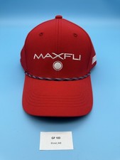 Maxfli Tour Golf Hat Red Braided Rope Snapback Cap OSFM New $28 Retail
