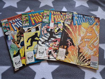The New Mutants 7, 9, 10, 11 (Marvel) (US) 1983/1984 - Englisch - Mutanten/X-Men