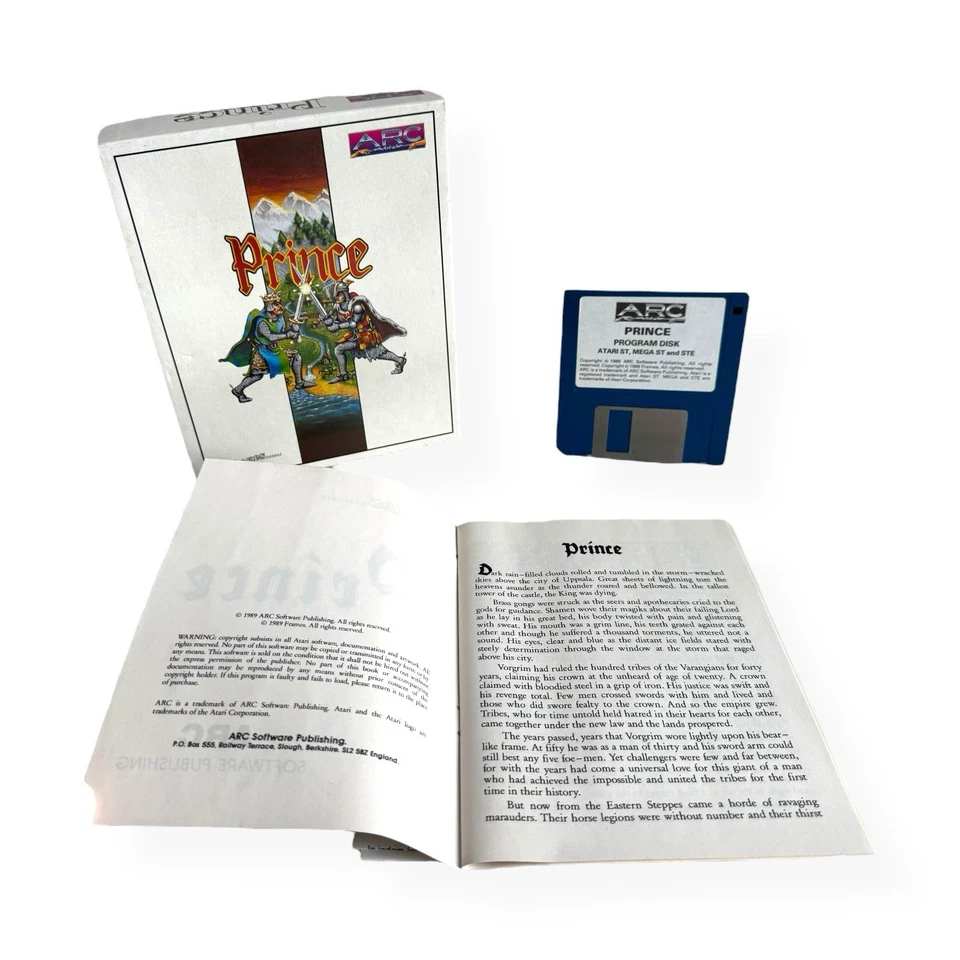 VINTAGE & RARE FIND! Prince - Boxed Complete Atari ST / MEGA ST / STE Game 1989 - Image 4 of 4