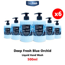 Liquid Hand Wash Hand Soaps 6x500ml Blue Orchid Deep Fresh Romance Series 3.66 per litre