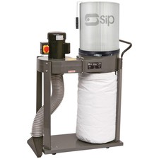SIP Single Bag Dust Extractor Collector Woodworking Workshop, 230V 750W 1HP 57L