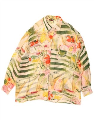 HENRY COTTONS Damen Shirt Bluse IT 46 Large Mehrfarbig Blumen DN05