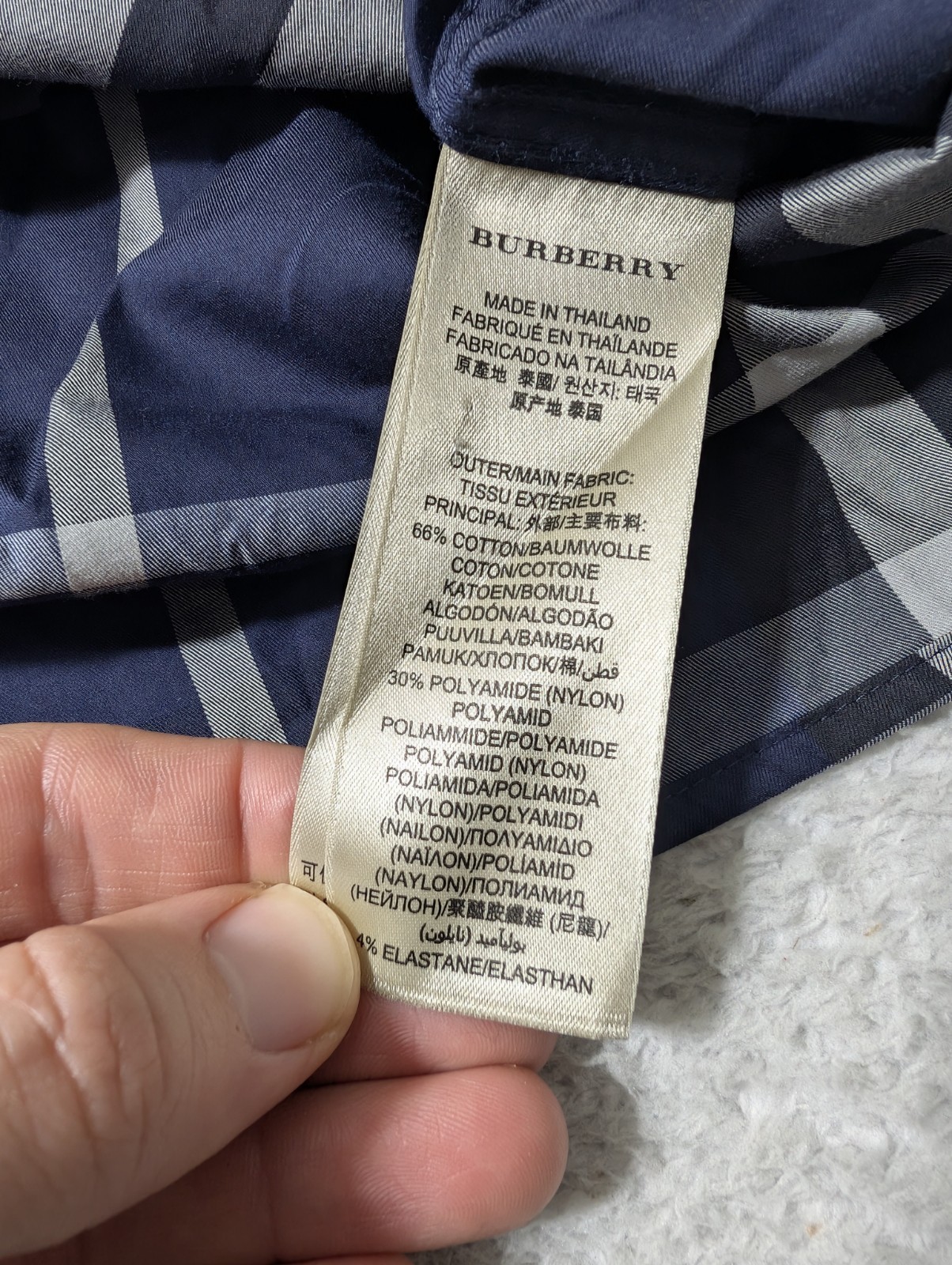 Burberry Check Stretch Performance Button Up Shir… - image 9