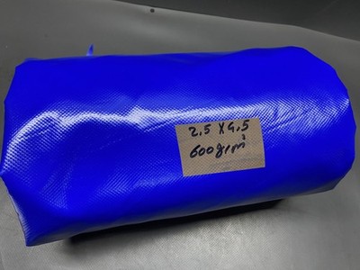 Abdeckplane PVC-LKW Plane Gewebeplane Blau 2,5 x 4,5 m - ca. 600g/m² - B-Ware