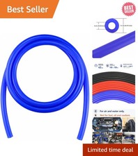 10FT Silicone Vacuum Hose - 1/4" ID, 0.472" OD, 130PSI High Temp Resistant