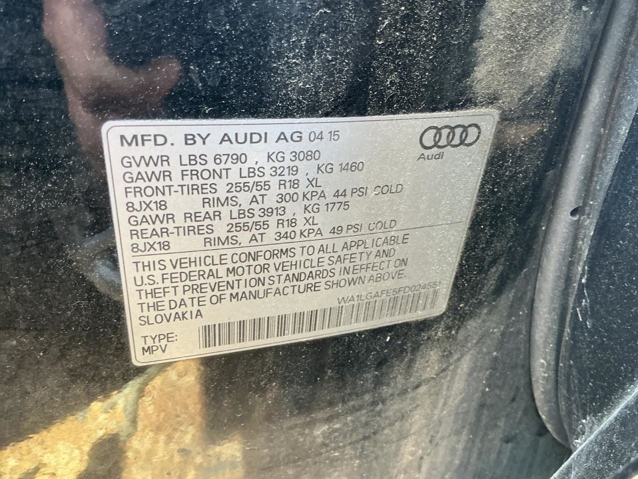 Audi R8 2008-2015 Coolant reservoir P/N 5095089