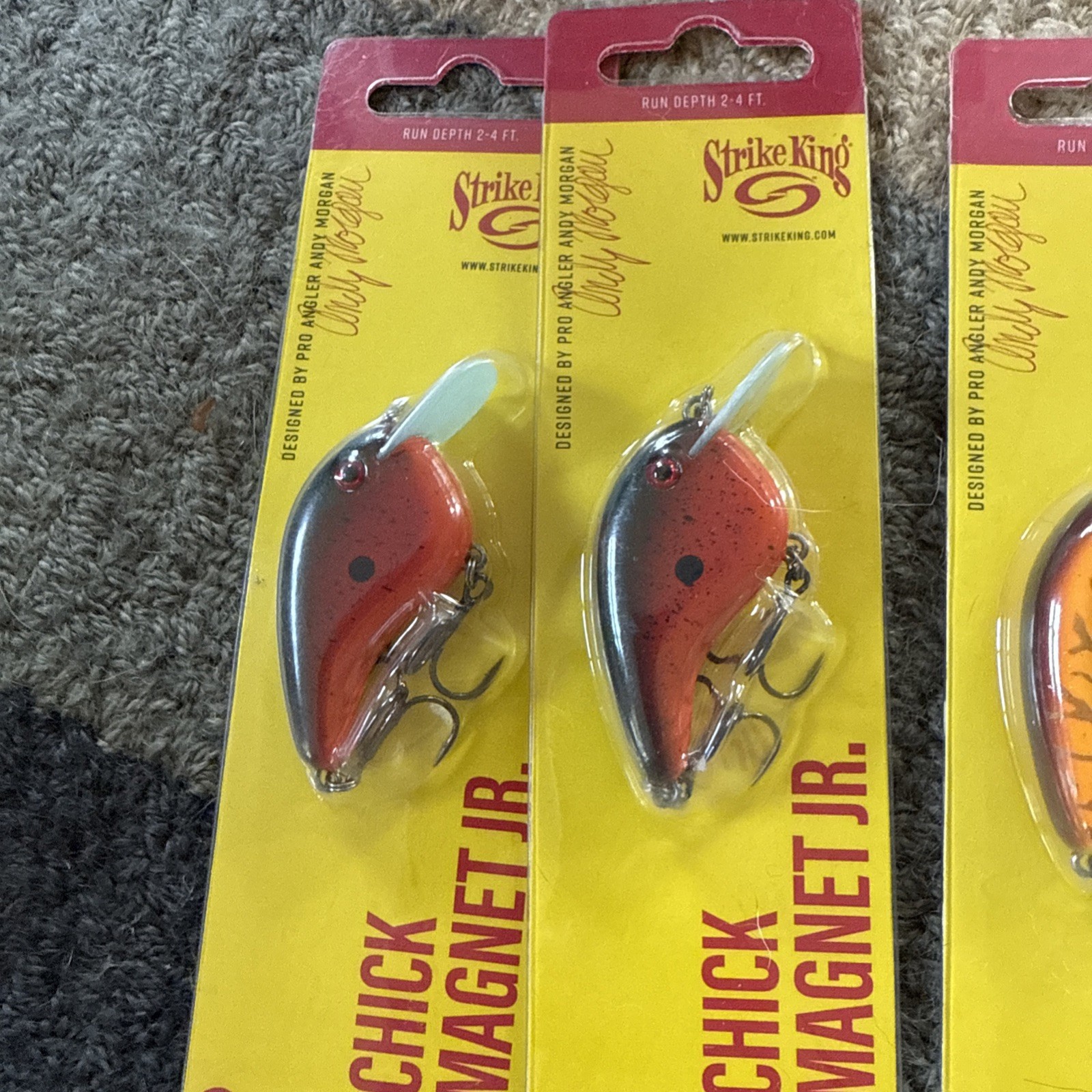 Lot of 12 New Assorted Strike King Chick Magnet  JR Crankbait Fishing Lure - Image 2