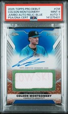 2025 BLUE #CM COLSON MONTGOMERY 11/150 PSA 9 AUTO 7