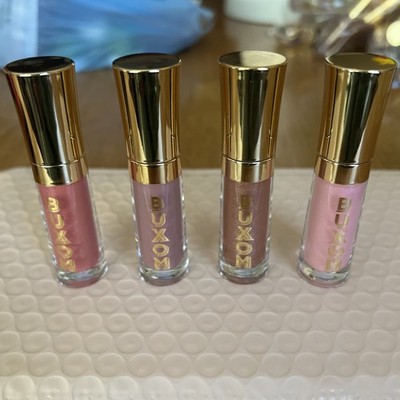 set of 4 buxom full on plumping lip polish .07 0z ea NWOB