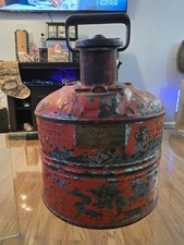 Vintage JUSTRITE Underwriters Laboratories Safety Can 1 Gallon Exelent Patina