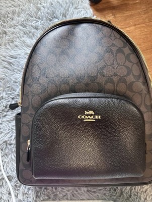 Coach Women's Large Court Backpack in Signature Canvas - Brown
