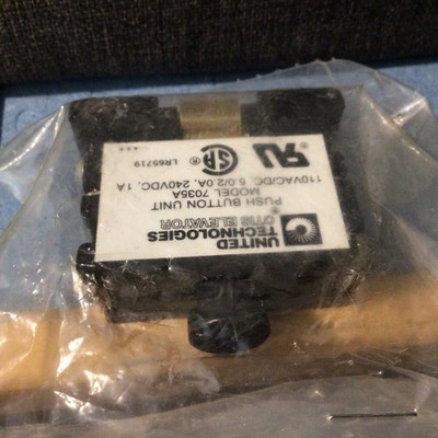 Lot of 3 Elevator Otis Elevator push Button Unit Model 7035A United Technologies