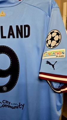 2022/23 Puma Manchester City #9 HAALAND ULTRAWEAVE Treble Winner