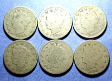 Lot of 1890's Liberty V Nickels  Wholesale Lot