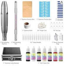 Charme Princesse Permanent Makeup Machine Tattoo Kit with Manual 50 Piece Set