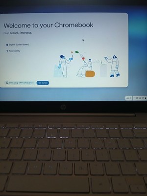 HP Chromebook 14'' Intel Celeron N4020 CPU 1.1 GHz to 2.8Ghz 4GB RAM 16GBeMMC