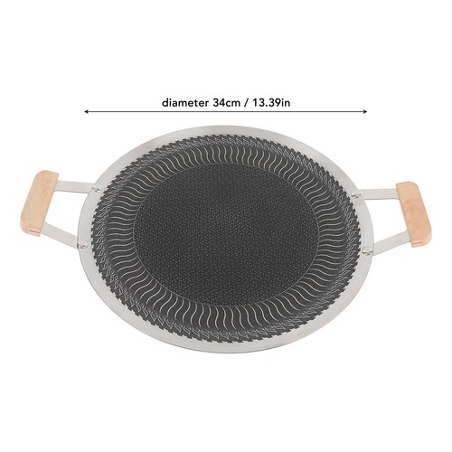 HG Korean BBQ Grill Pan Stainless Steel Even Heat Distribution Easy Cleanup - Picture 7 of 24