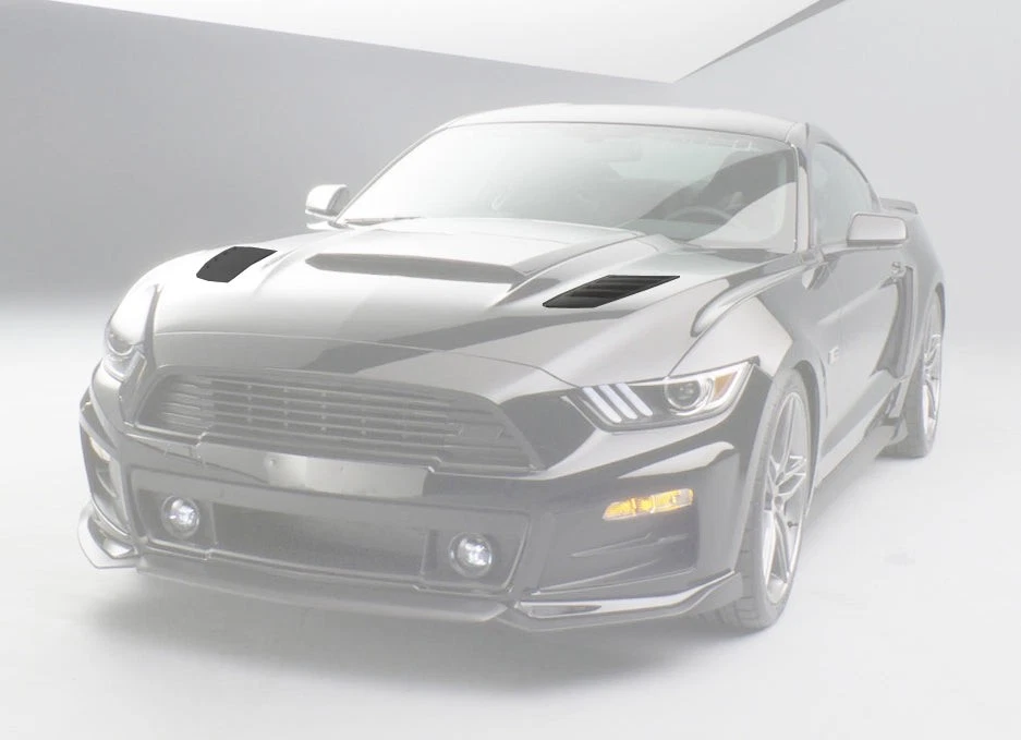 Ford Mustang GT 5.0 2015-2017 Roush 421869 capó ventilación extractores de calor par negro Foto 2 de 4