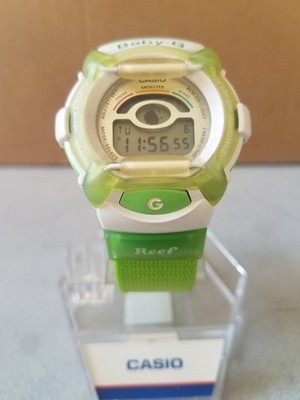 Rare Casio Vintage Baby-G BG-200WC-3 White and Green Ladies  display picture 1