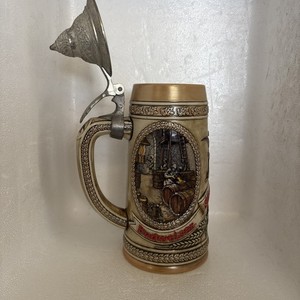Anheuser-Busch Budweiser A Series Limited Edition Lidded Stein 9.5”