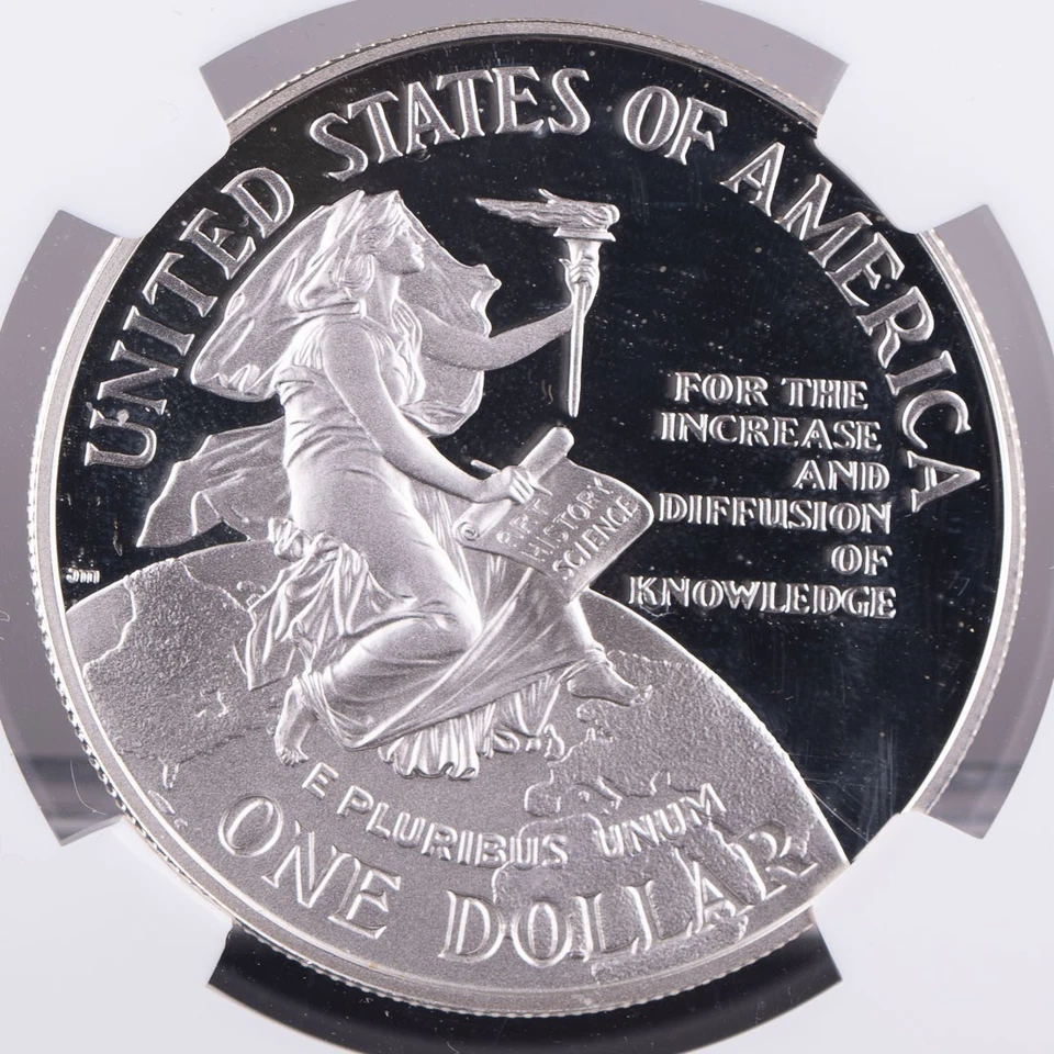 Certified 1996-P Silver $1 NGC PF69 Ultra Cameo Smithsonian - Image 4 of 4