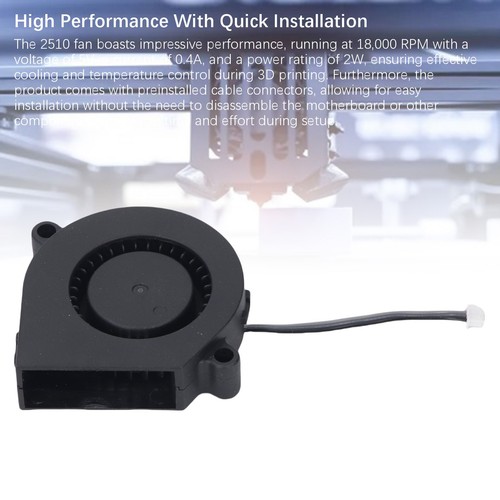 Lot Ventilateur Refroidissement Imprimante 3D Double Roulement à Billes Stable ABS Modèle Imprimante 3D Neuf - Photo 9/24