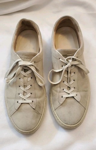 Koio new york city men Low Top Suede Sneakers Capri Made In Italy , Sz 10, Khaki