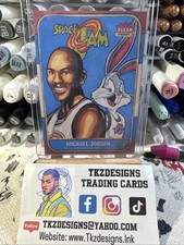 Chicago Bulls Michael Jordan &amp; Bugs Sketch Card STICKER Print SignedByArtist TK